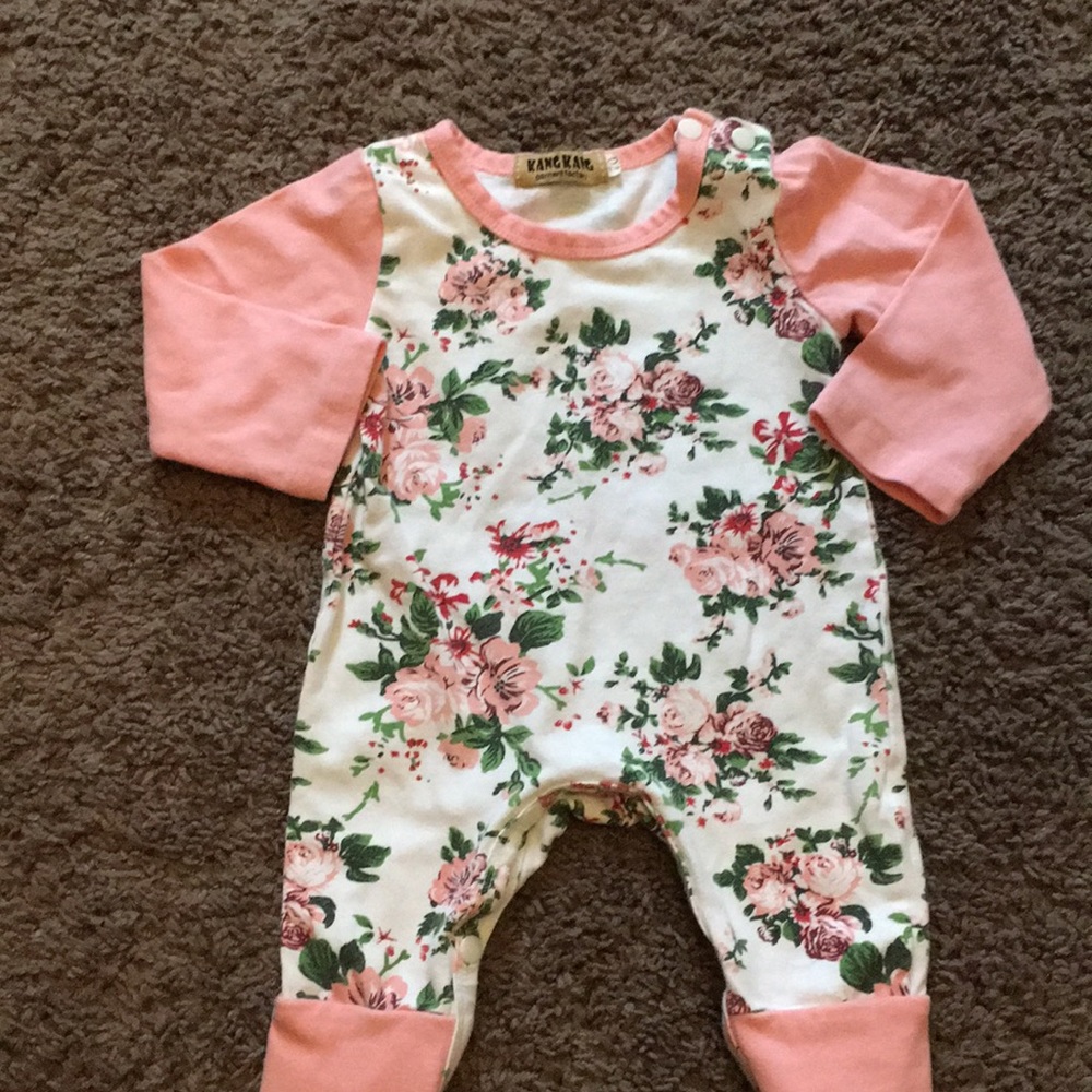 Baby girl one piece outfit.